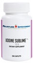 Iodine Sublime® 12,5 mg 200 hög-Bioavailable Caplets med kaliumjodid för sköldkörtel & Metabolism Support Jämför med Iodoral 12,5