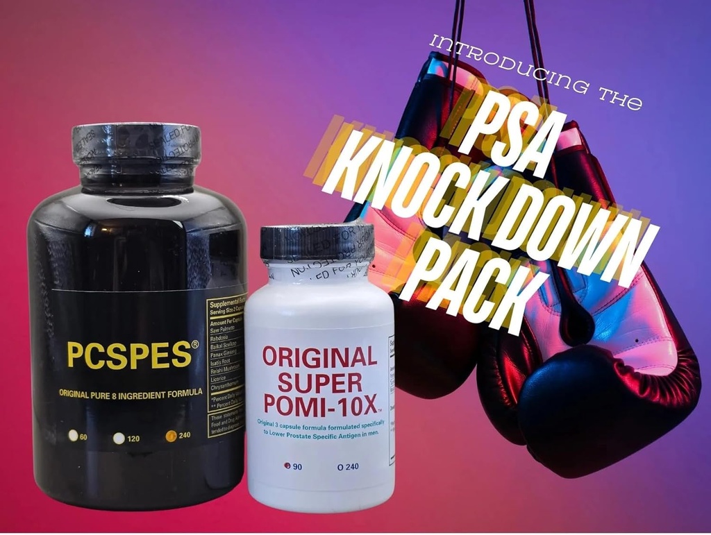 Super POMI 10X Prostata Hälsotillskott för män - Stöder Hälsosamma PSA-nivåer, bättre blåskontroll och nattlig urinering - Icke-GMO, Soy-Free 330 greve