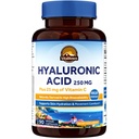 Vitalitown Hyaluronic Acid Supplements 250 mg, Plus 25 mg Vitamin C, Naturligt härledd och hög biotillgänglighet, hudhydration, 90 Vegan kapslar, 3 månaders leverans
