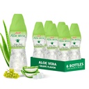 Aloe vera juice (Grape smaksatt) med större bitar av ren aloe pulp (6 Packs) Växtbaserad juice bra för hydrering och innehåller stor aloe massa. Det är hälsosamt för vuxna och barn