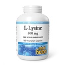 Naturliga faktorer, L-Lysin 500 mg, 180 vegetariska kapslar
