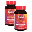 MegaRed Extra Strength 500mg Omega-3 Krill Oil Supplement med EPA / DHA, No Fishy Aftertaste stöder hjärthälsa, 80 Count Softgels (2 Pack)