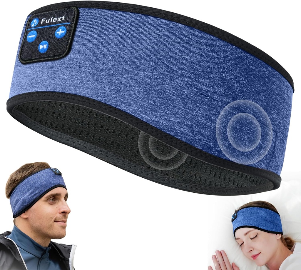 Sömnhörlurar Headband10Hrs Bluetooth Headband med mysiga öronproppar Bekväma sovande hörlurar för Side Sleepers, Sleep & Lounge Gift Idea för kvinnor Män