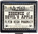 7 dagar Chromed Shiny Silver Pill Organizer med spegel Inuti har 8 separata kompartement rektangel 7 dagar Pill Box Pill Case (Essence of Devil's Apple)
