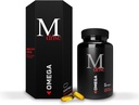 Mdrive Omega 3 Fish Oil för Män, Omega 3-6-9 1200mg från Fish, Borage & Flaxseed Oil, Support Heart, Brain, Skin och Joint Health, 60 Count