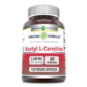 Fantastiska Formel Acetyl L-Carnitine Supplement | 1200 Mg | 120 Veggie Capsules | Non-GMO | Gluten Free | Tillverkad i USA
