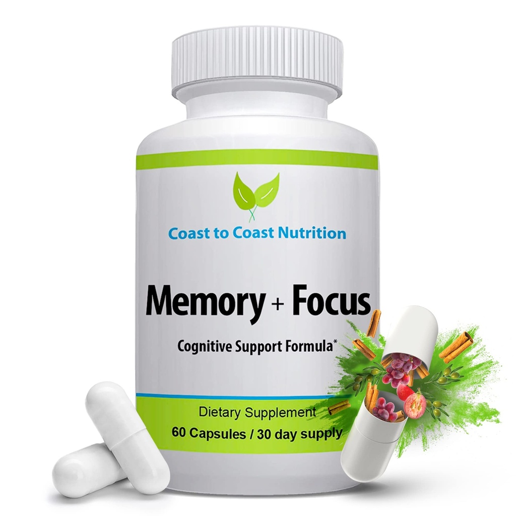 Brain Supplement - Memory, Focus & Clarity - All-natural Brain Boosting tillägg - Formulerad med en jättestor 41 Nootropic Ingredients: Choline, Pho sphatidylserine, Bacopa Extract, Huperzine A