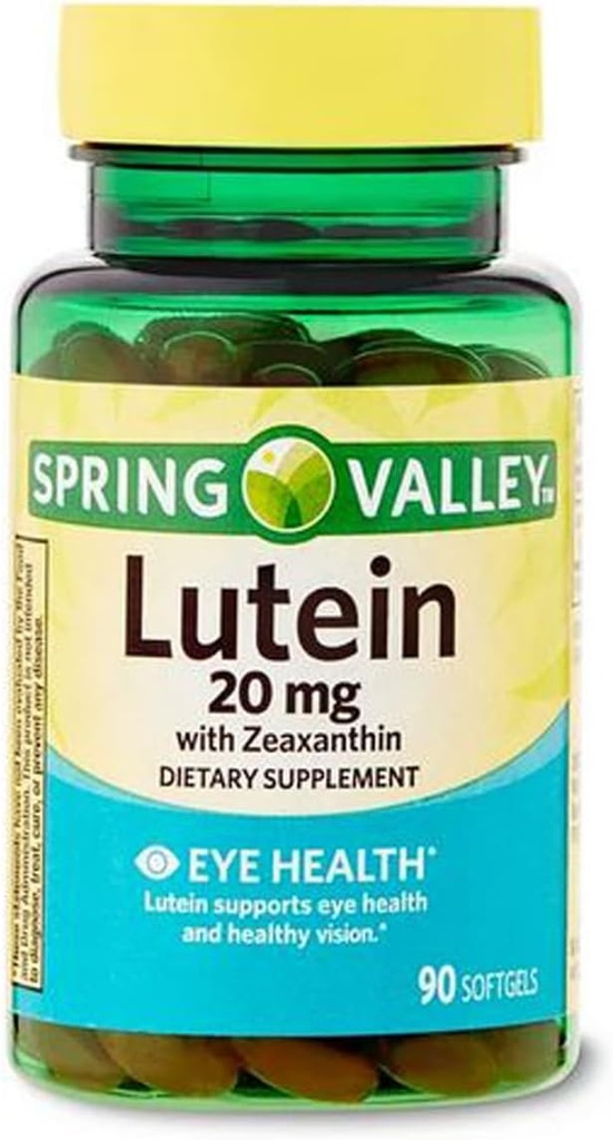 Lutein med Zeaxnthin kosttillskott, 20 mg, 90 greve