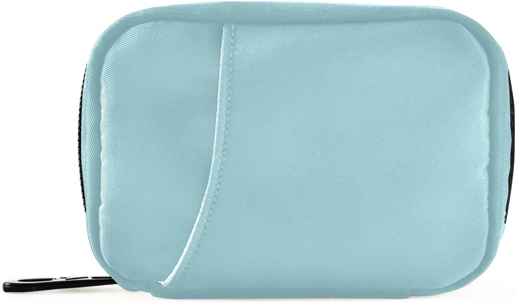 Naanle Pill Box 7 Day Pill Case Travel Pill Organizer Bag Zipper Portable Weekly Case Compact Size Vitamin Supplement Holder, Solid Color Sky Blue 4,6 x 3,14 x 1,88 tum 1.0 Räkna 0,12 kilo