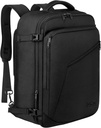 MATEIN Carry på ryggsäck, Extra Large Travel Backpack Expandable Airplane Godkänd Weekender Bag för män och kvinnor, Vattenresistent Lätt Daypack för Flight 40L, Svart
