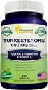 aSquared Nutrition Turkesterone Supplement 600mg - 120 kapslar - Ajuga Turkestanica Extract Powder - Turkesterone Supplement Complex Pills - Naturlig formulering