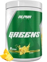 Alpha Supps - Alpha Greens Supplement | Fruit & Vegetable Superfood Powder | Över 40 naturliga växtbaserade ingredienser | Prebiotic & Probiotic Digestive Support Blend - 30 portioner (Pineapple)