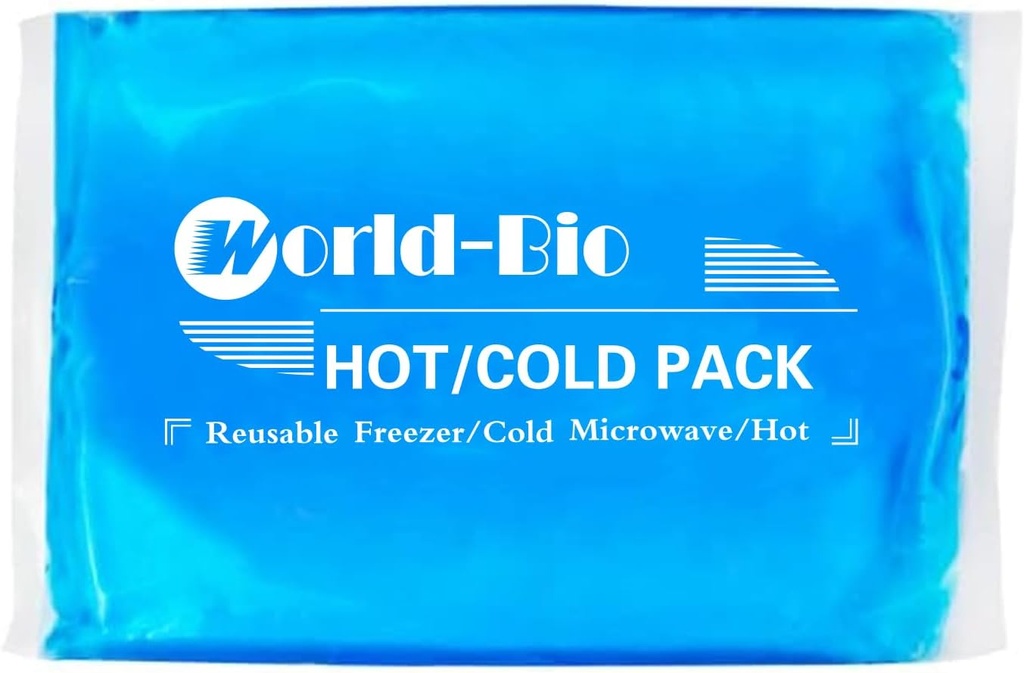 Stora ispaket för skador återanvändbara Gel (8.3'' × 12.4'), Flexibelt kallt paket för smärtlindring, Hot / Cold Compress Therapy Gel Freezer Pack för axel, tillbaka, ben, knä, kirurgi, svullnad, inflammation