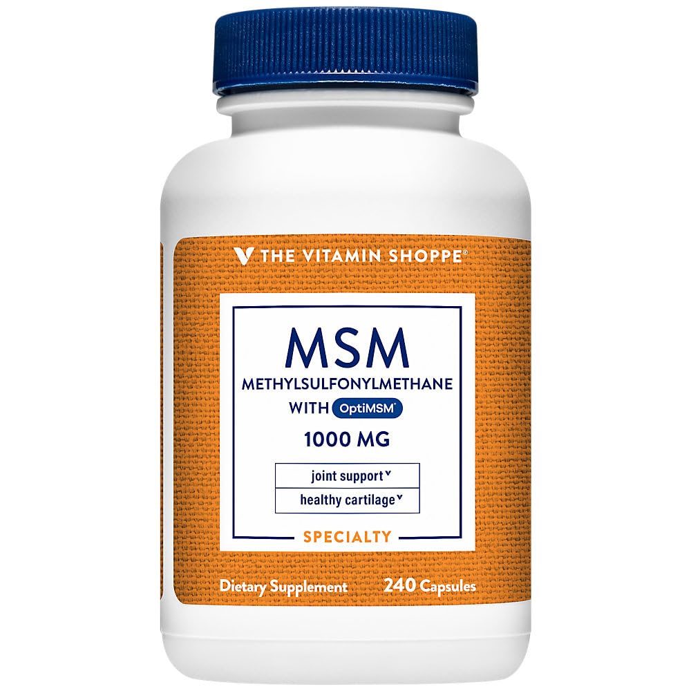 Vitamin Shoppe MSM 1000 MG (240 kapslar)