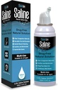 Saline Spray för näsa - Nasal Spray Saline Lösning för nyfödda, baby & vuxna, Salt Water Decongestant Mist för Stuffy Nose, Travel Friendly, Natural, 0,9% Saline - 100 ml (3,4 fl oz)