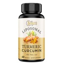 Liposomal Turmeric Curcumin Supplement 2000mg, 95% Standardized Curcuminoid Extract & Organic Root Powder med Piperine Black Pepper Fruit (15mg), 60 mjukgels
