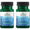 Swanson Astaxanthin & Zeaxanthin Eye Health Supplement för Screen-Heavy Professionals med 4 mg Astaxanthin & 4 mg OmniXan Zeaxanthin (60 Softgels, 2 Pack)