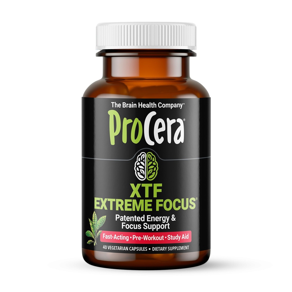 Procera XTF - Perfekt studiehjälp - Omedelbara resultat - Förbättrad fokus och minnesretention - Ökat syre och blodflöde - Mental klarhet - Energiökning - långsam kognitiv minskning - 40 greve