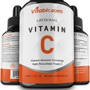 Liposomal Vitamin C 2000mg Liquid for Adults, High Absorption VIT C, Maximera Vitamin C, Immune System & Antioxidant Support, 60ML (1 flaska)