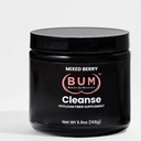 (Bum) Psyllium Husk Fiber Powder, Mixed Berry Flavored Drink med Stevia, Colon Cleanse för Bloating Relief & Digestive Health, Daily Soluble Fiber Supplement, Sugar & Gluten Free, Vegan, 30 Servings