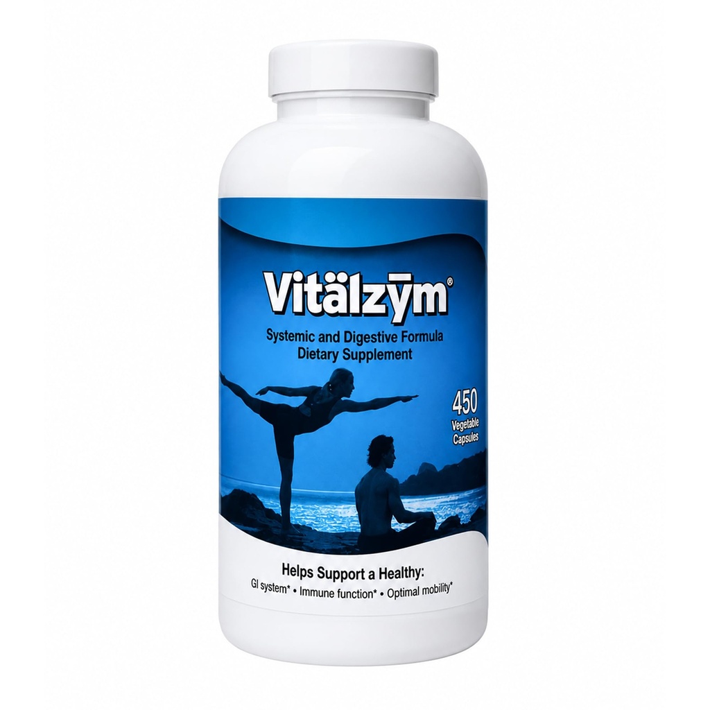 Original Proteolytisk Systemisk Digestive Enzyme Formula Serrapeptase Source | Immun och Joint Support Öka blodflödet Cardio Funktion | Hälsosamma Män Kvinnor (450 kapslar)