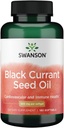 Swanson Black Currant Seed Oil - Herbal Supplement Promoting Immune System & Heart Health Support - Natural Formel Supporting Joints Health - (180 Softgels, 500mg Varje)