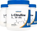 Nutricost Pure L-Citrulline (Base) Powder (600 Grams) (3 flaskor)