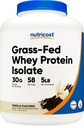 Nutricost Grass-Fed Whey Protein Isolate (Vanilla) 5LBS - Icke-GMO, Gluten Gratis, Naturliga smaker