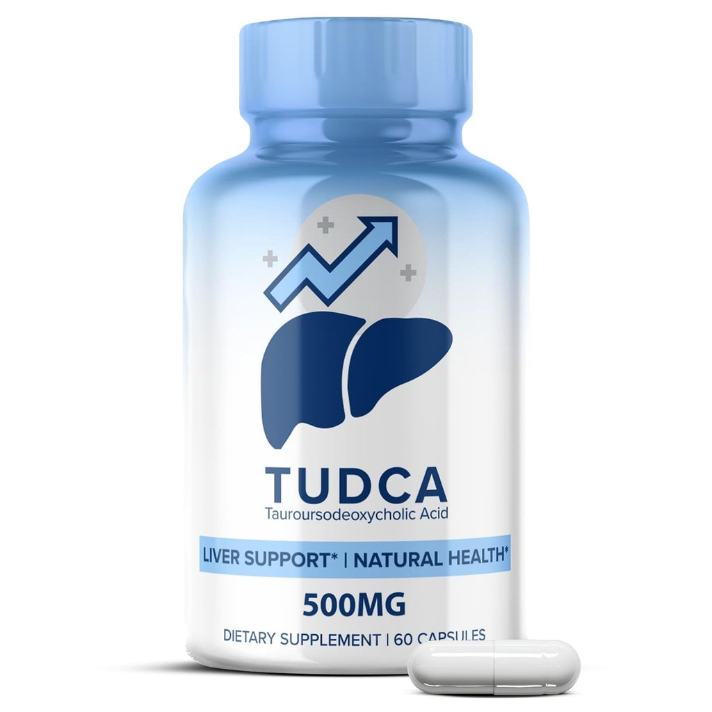 MaxLife Naturals TUDCA Liver Support Supplement 500mg - 60 kapslar Tauroursodeoxycholic Acid, Nerve Cell Function, Bile Salts Supplement för Liver & Gallbladder Support, Digestive Balance Formel