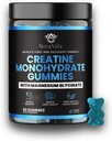 Kreatinmonohydrat Gummies med Magnesium Glycinate, L-arginin, BCAA, Zink & Beta-Alanine-Kreatin Monohydrat PreWorkout Gummies | Glycinate Kreatin Monohydrat Gummies för Män & Kvinnor