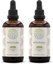HerbEra Artichoke B120 (2pcs) Alkoholfri Herbal Extract Tincture, Concentrated Liquid Drops Natural Artichoke (Cynara scolymus) Torkad Leaf (2x4 fl oz)
