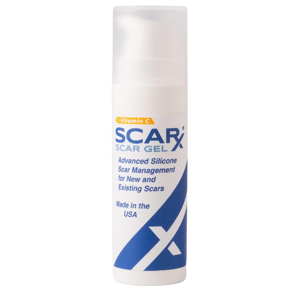 Scarx - Advanced Silicone Scar Gel med Vitamin C - Scar Reduction Topical för hypertrophic Scars & Keloids Efter kirurgi, Brännor, skador - Förhindra nya Scars - Fade Old Scarring - 0.5oz (15g) flaska