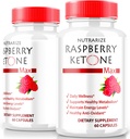 (2 Pack) Raspberry Ketone Capsules, Officiell Raspberry Ketone för viktminskning, All-Natural Keto Formel för att låsa upp din kropp och Fitness mål, RaspberryKetone 1200MG Supplement, Recensioner (120 kapslar)