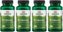 Swanson Probiotic för Digestive Health GI Tract Immune Support Travelers Support 20 miljarder CFU med Prebiotic FOS 60 Veggie Capsules (4 Pack)