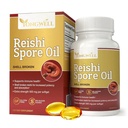 Reishi Spore Oil Shell bruten extra styrka 500 mg (60 Softgels)