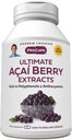 ANDREW LESSMAN Ultimate Açai Berry Extracts 60 Capsules - levererar standardiserade, anti-oxidant Rich, Beneficial Acai Berry Constituents. High-Potency Blend. Skyddsföreningar. Inga tillsatser