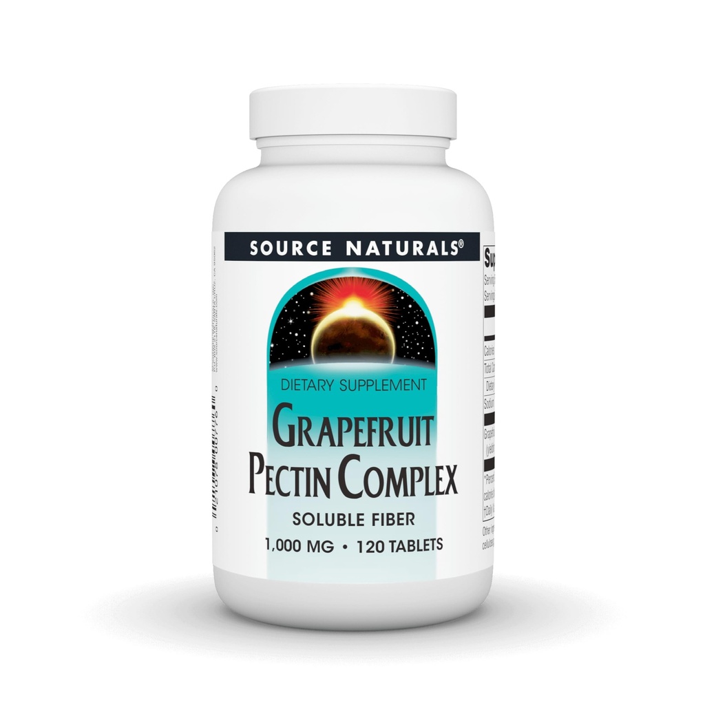 Källa Naturals Grapefruit Pectin, Soluble Fiber - 1000 mg Kosttillskott - 120 tabletter