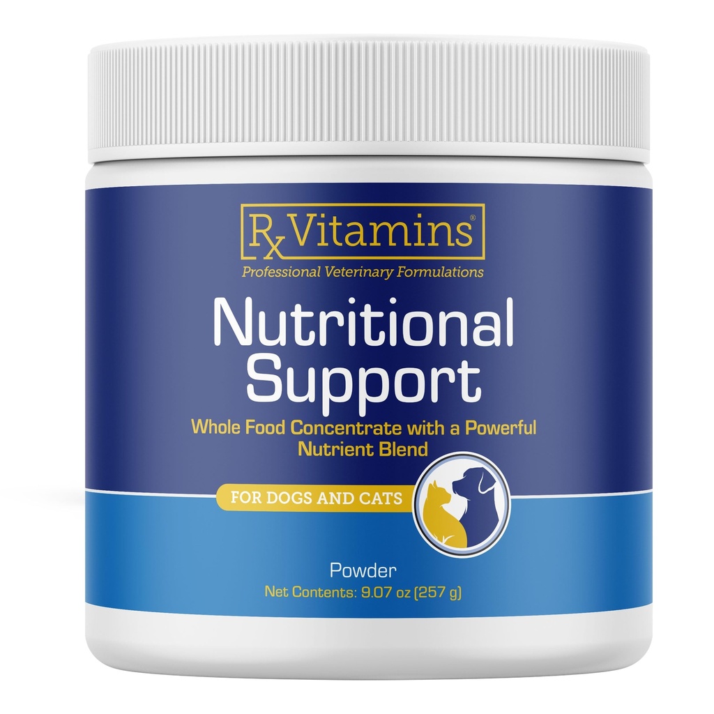 Rx Vitamins Nutritional Support - En kombination av viktiga vitaminer, mineraler och andra fördelaktiga föreningar för hundar och katter - 9.07oz
