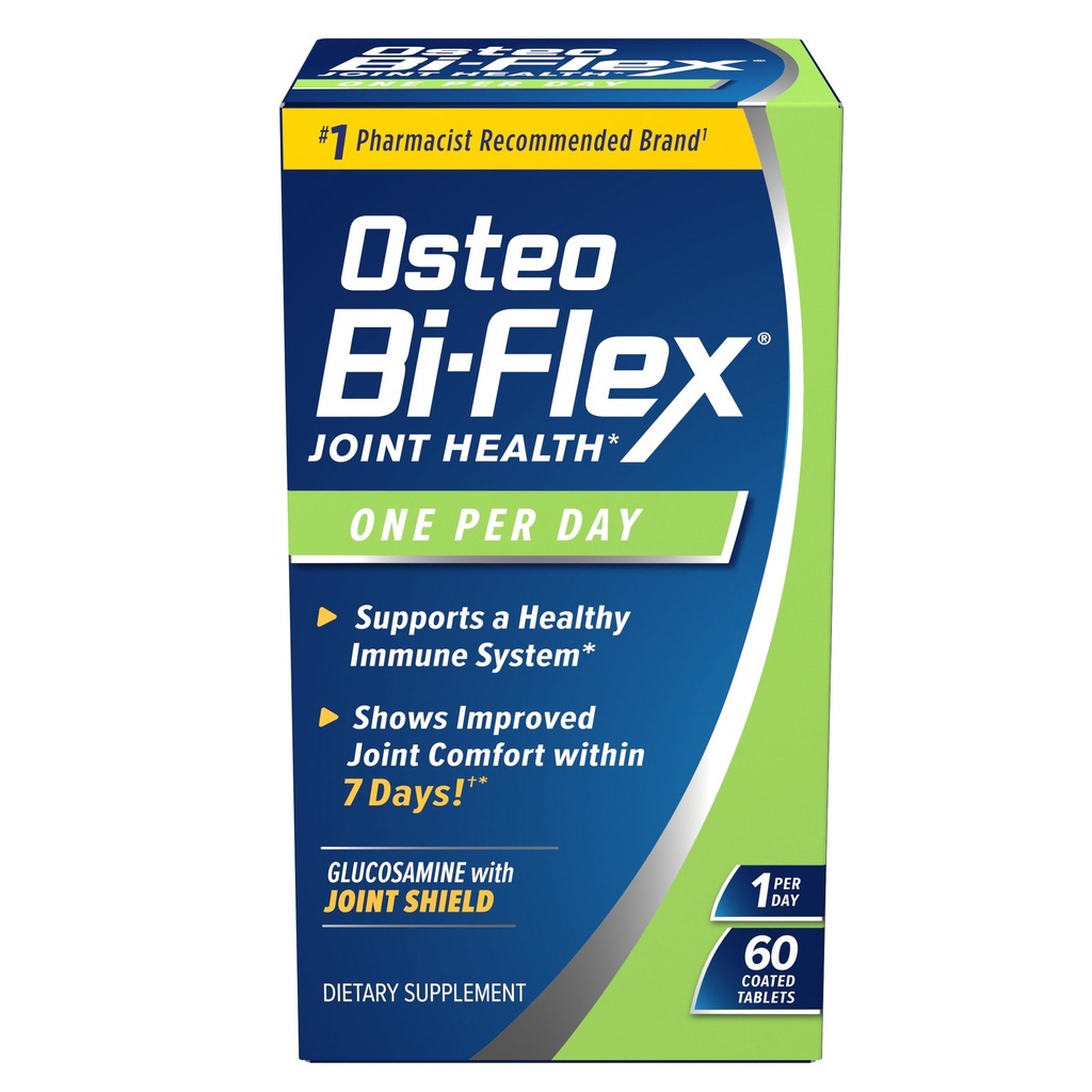Osteo BiFlex One Per Day Glukosamin Joint Shield Dietary Supplement, hjälper till att stärka gemensamma, 60 greve