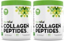 Plantvital Pure Collagen Peptides Powder - 100% Grass matade Collagen Powder - Non-GMO, Paleo Friendly - Upplösning, Osmakad, Tillverkad i USA. 40 Servings 400g - Pack med 2