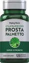 Piping Rock Saw Palmetto för män och kvinnor | 120 Softgels | Komplex med Pumpkin Seed Oil & Pygeum Extract | Extra Strength Prostate Supplement | Non-GMO, Gluten-Free