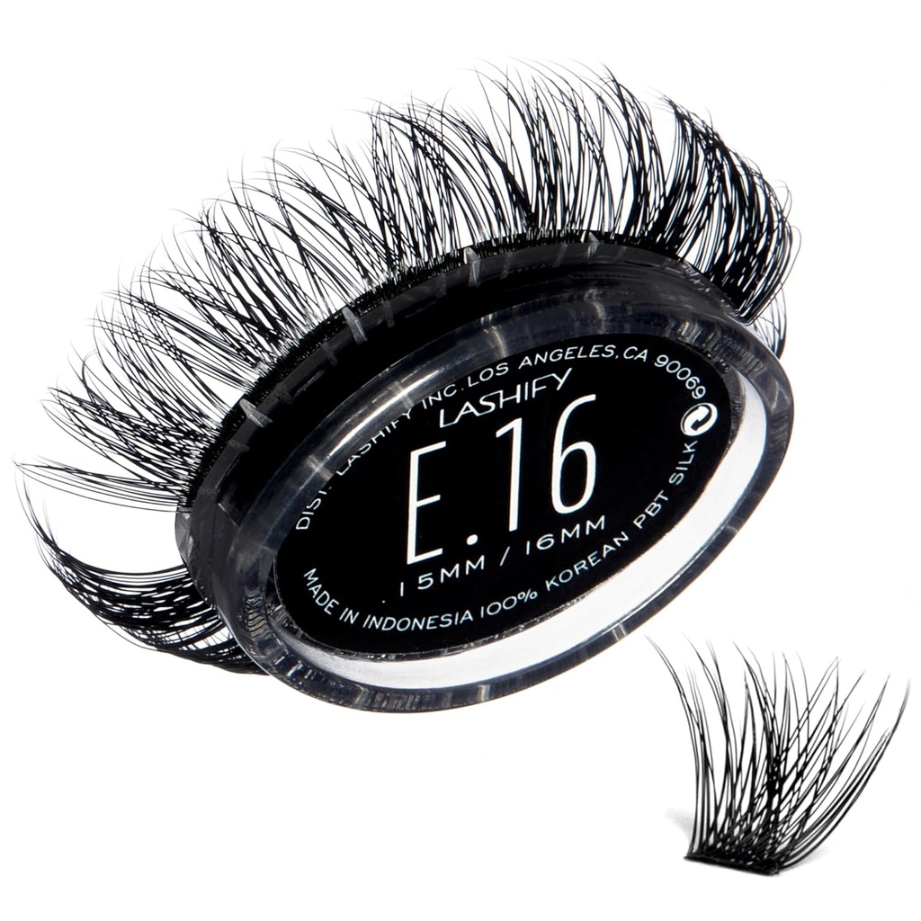 Lashify Extreme 16mm Gossamer DIY Eyelash Extensions Refill, Black, Easy False Lashes för att lägga till enorm volym