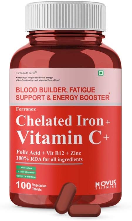 Ifra Carbamide Forte Chelated Iron med vitamin C, B12, Folic Acid & Zn - 100 tabletter