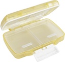 EZY DOSE Moisture-Proof Pill Case, Medicine Planner, Vitamin Organizer Box, Travel-Friendly, Latch-Closure till säkra innehåll, 4 individuella delar av flera storlekar med tät tät tät tät tätning, liten, Cream