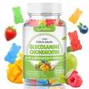 Softbear Glucosamine Chondroitin Gummies för vuxna, Sugar Free Chondroitin & Glucosamine Nutritional Supplements for Joint Support, Mixed Fruit Flavor, 60 Count