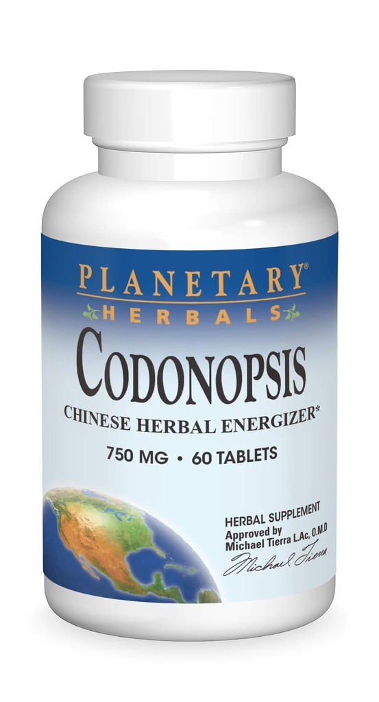 Planetariska växtbaserade kodonopsis tabletter, 750 mg, 60 greve