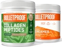 Bulletproof Unflavored Collagen Peptides Powder, 18g Protein, 17.6 OzōOriginal Unflavored Creamer, 2g Net Carbs, 10g Healthy Fats från Powdered MCT Olja