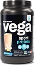 Vega Sport Protein Powder Vanilla (14 portioner, 20.4 oz) - Plant-Based Vegan Protein Powder, BCAAs, Amino Acid, tart körsbär, Non Dairy, Gluten Free, Non GMO (Packaging May Vary)