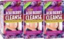 Tillämpad Nutrition 14-dagars Acai Berry Cleanse - 56 tabletter, Pack of 3 - Viktminskning Support Flush + Milk Thistle - 84 Totala portioner