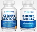 Kidney Restore & Kidney Shield 2-Pack Bundle för njurrening, Stöd njurfunktion, Renal Health och mer